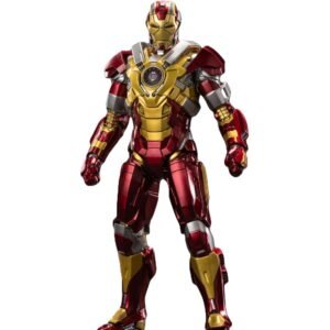 ZD Toys Action Figure - 7 Inch Iron Man Mark 17 Heartbreaker Armor, 1/10 Scale, Interchangeable Hands, Blast Effects, Display Stand & Durable PVC Build